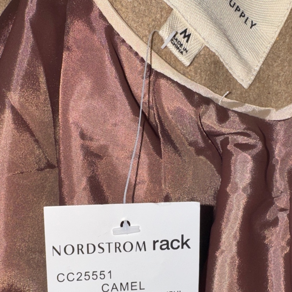 Thread & Supply Camel Double-Breasted Pea Coat - Picture 12 of 12